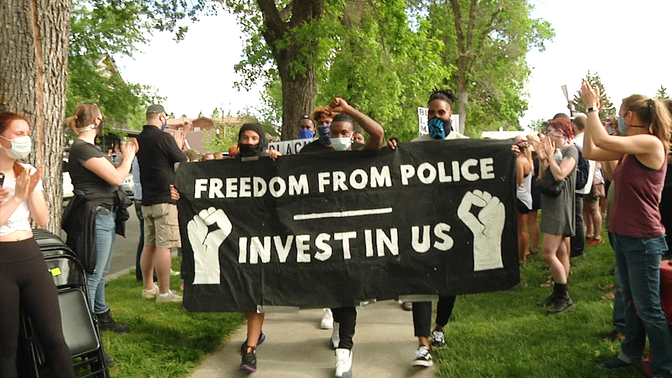 Black Lives Matter rally sign